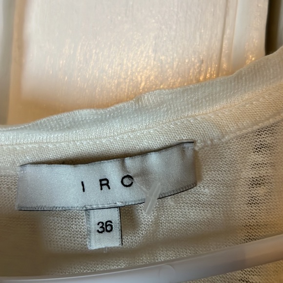 IRO CLAY HOLEY TEE with distressed shredded holes Made of linen Women (36) Sm(4) - Picture 2 of 9